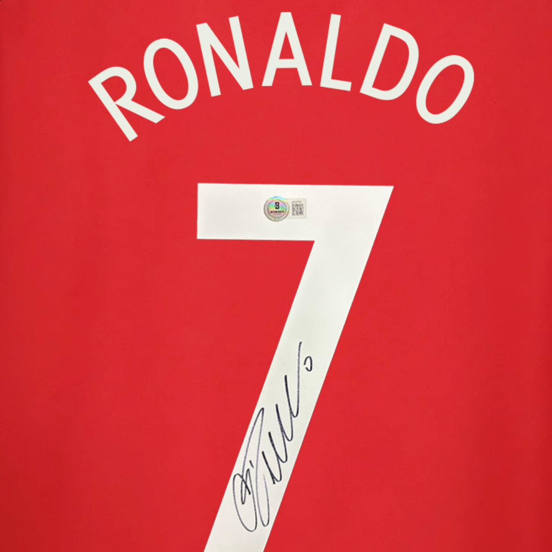 Cristiano Ronaldo Signed Portugal 2016 EURO Final Soccer Jersey #7 with Beckett COA